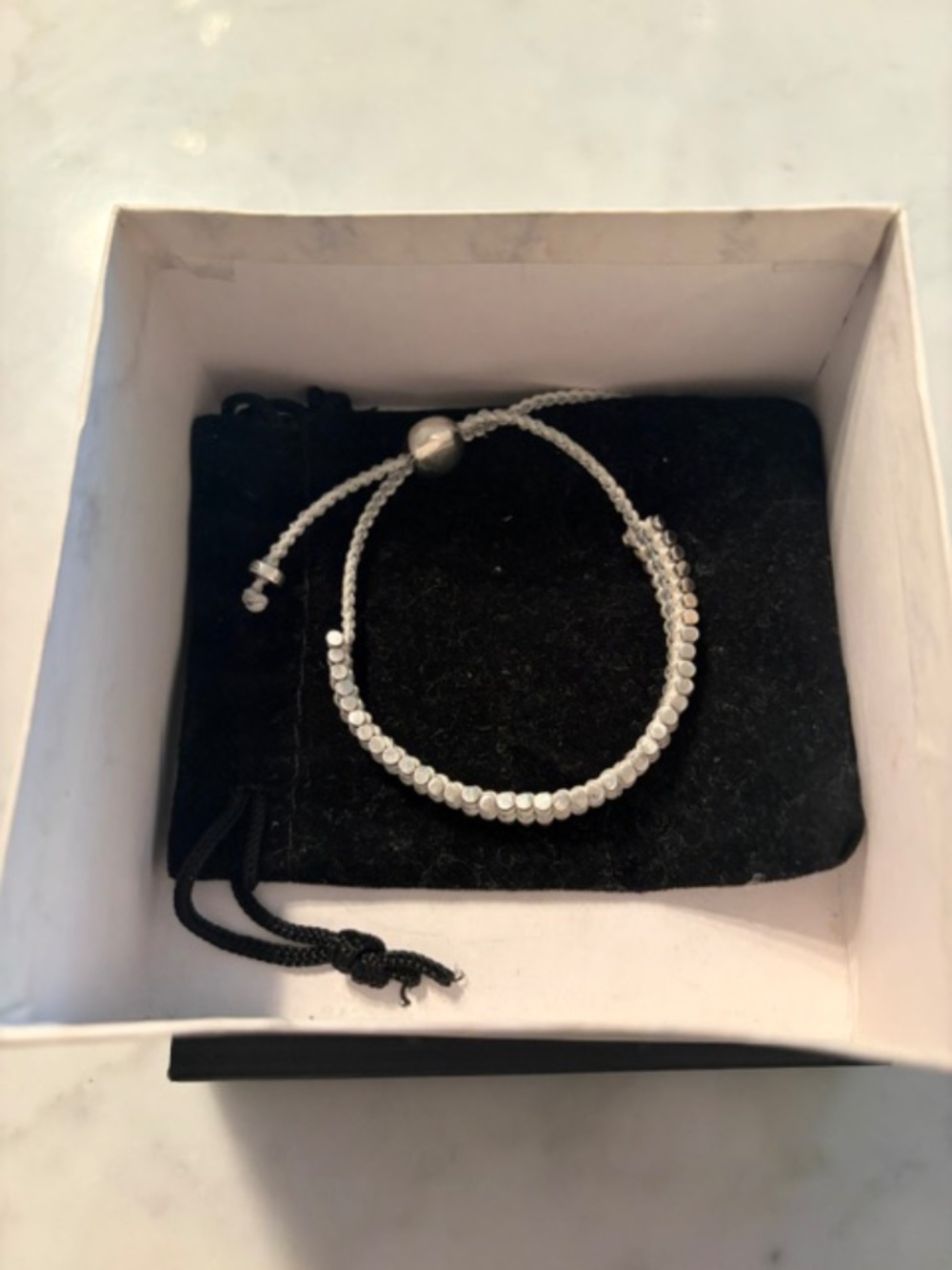 Links Of London Sterling Silver White Thread Bracelet